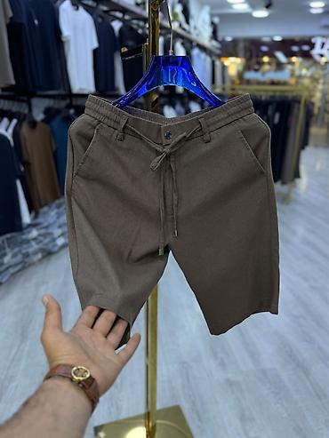yeni model koftalar: Kişi şortları – yüngül və nəfəsalan parça - Model: klassik düz kəsim — 4