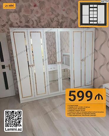 balaca skaflar: La Mini – 6 qapılı dolab - Model kodu: 1769 - Ümumi quruluş: 6 qapı — 1