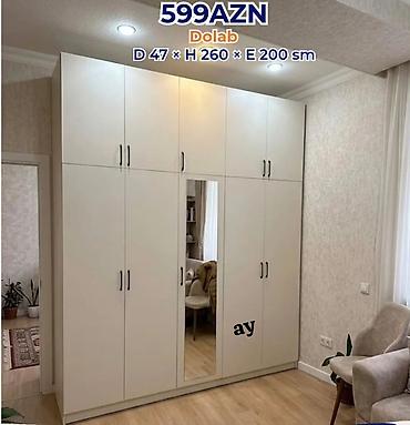 Yeni, 5 qapı, Güzgülü, Açılan, Düz dolab lalafo.az -da Yeni, 5 qapı, Güzgülü, Açılan, Düz dolab