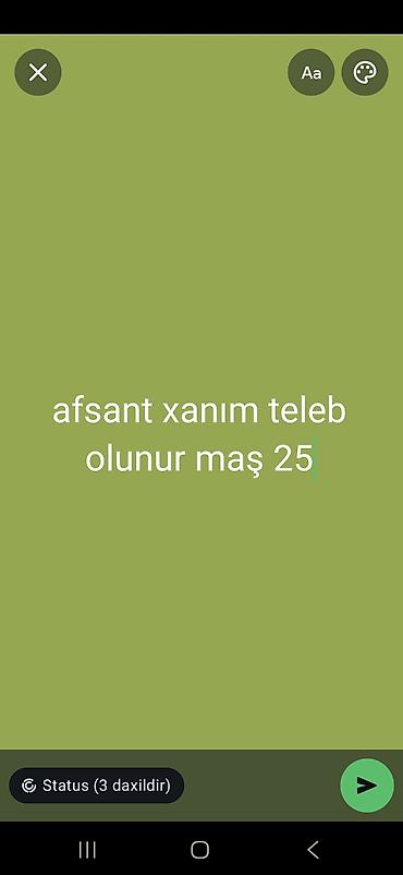 Ofisiant tələb olunur lalafo.az -da Ofisiant tələb olunur