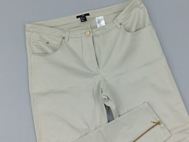 H&M, Material trousers for women, size 2XL (EU 44)