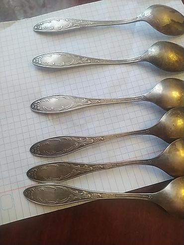 qab qaşıq: Məhsul: Kiçik metal çay qaşıqları dəsti Melchior qədim qaşıqlar — 6