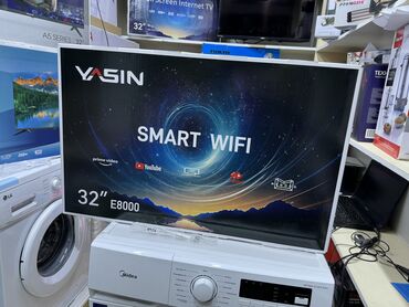 Стиральные машины: Телик Телевизоры YASIN 32E8000 smart tv с интернетом youtube 81 см