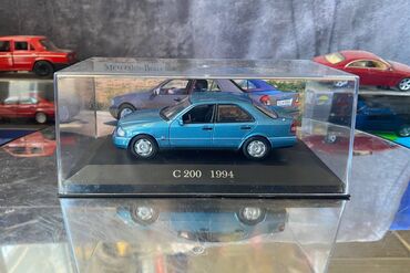 htc 626: Коллекционная модель Mercedes-Benz C200 W202 blue 1994 Altaya Scale