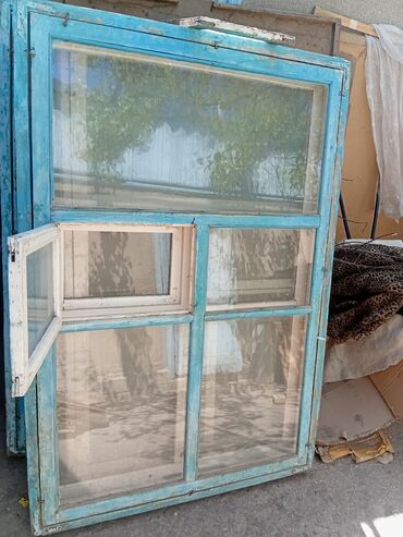 Готовые окна: Деревянное готовое окно, Б/у, Без установки at lalafo.kg Готовые окна: Деревянное готовое окно, Б/у, Без установки