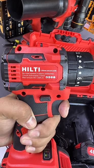 Инструменты: Аккумуляторная дрель-шуруповерт HILTI (бесщеточная) Комплектация: - — 2