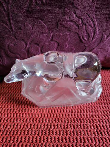Ostali kućni dekor: Figura kristal,led kristal d'Argues Francuska,rucni rad iz 70,80ih — 11