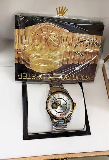 qizil saat satilir: Rolex saat – avtomatik mexanizmli, iki rəngli (gümüşü və qızılı) metal — 1