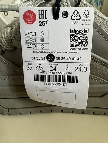galstuk: Bershka, Ölçü: 37, rəng - Boz, Yeni — 4