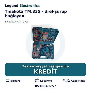 islənmis drel: Elan başlığı: Elektrik alət dəsti Tmakota TM.335 - drel-şurup — 1