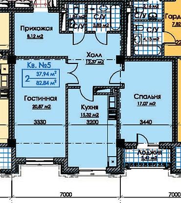 Продажа квартир: 4 комнаты, 82 м², Элитка, 6 этаж, Готовая ПСО (под самоотделку) — 18