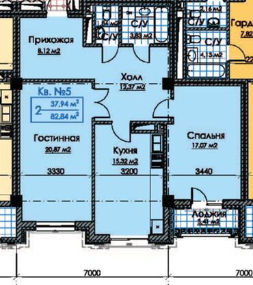 Продажа квартир: 2 комнаты, 84 м², Элитка, 2 этаж, Евроремонт — 11
