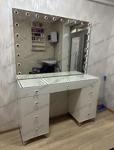 salon guzguler: Vizaj/saç ustaları üçün professional vizaj masaları və salon güzgü — 10
