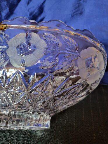 Činije: Cinija nova veca kristal Zajecar 70te. Cinija kristal,led — 15