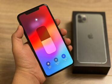 Apple iPhone: IPhone 11 Pro Max, 256 GB, Matte Midnight Green, Zəmanət, Face ID, Sənədlərlə