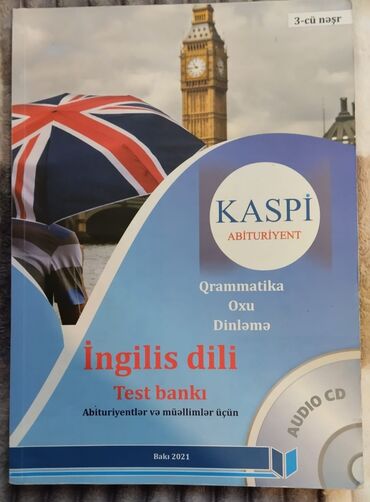 Kitablar, jurnallar, CD, DVD: Ingilis dili Kaspi yeni nəşr abituriyentler ucun əladır.Yeni kitabdir