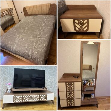 otaq qapi: Endirim‼️Taxt matrasla+tumba+termo və tv stend.hamisi birge 350