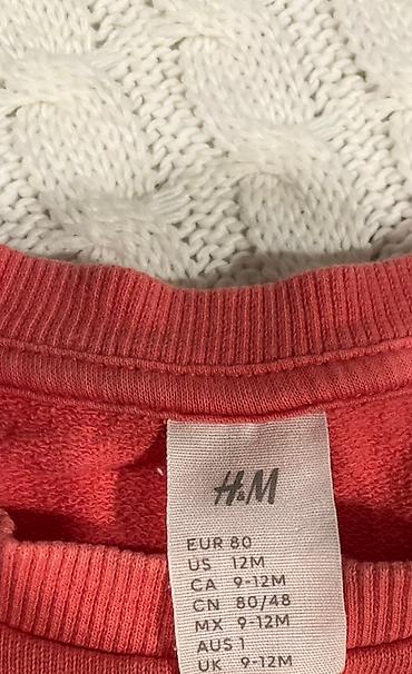 Koftalar, sviterlər: H&M körpə svitşortu - Rəng: qızılı-çəhrayı/korall ton - Ölçü — 2