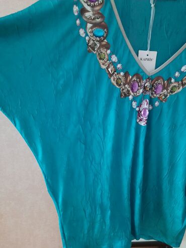 Köynək və bluzalar: Kapriz.brend.coox ince mali var.(ipekdi)gabagi dawlarla bezedilib.hem — 3