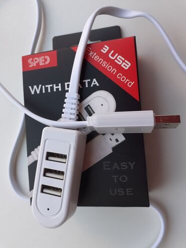 farmerice cepkane sa cirkon: Produžni kabl USB - SA 3 USB PORTA, 1,20 m - dužina
