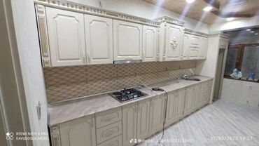 Sifarişlə mətbəx mebeli: Sifarişlə mətbəx dəsti, Özü çəkən petlələr, MDF, Kredit yoxdur, Pulsuz çatdırılma, Rayonlara çatdırılma — 13