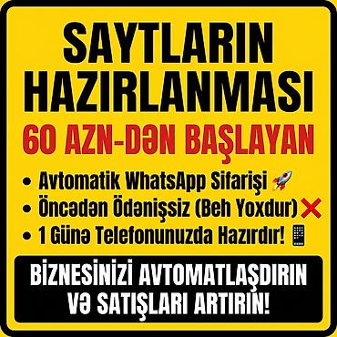Veb saytların hazırlanması lalafo.az -da Veb saytların hazırlanması