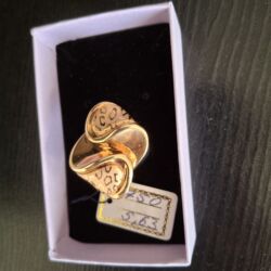 qizil halqa sirgalar: Üzük, Sarı qızıl, 750 Əyar