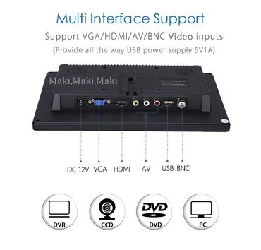 Auto oprema: Monitor 10.1 inča - Video nadzor - TV - Auto Multimedija Podržava MP5 — 6