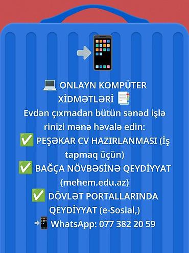 şəkili: Onlayn kompüter xidmətləri - Evdən çıxmadan sənəd işlərinin görülməsi — 1