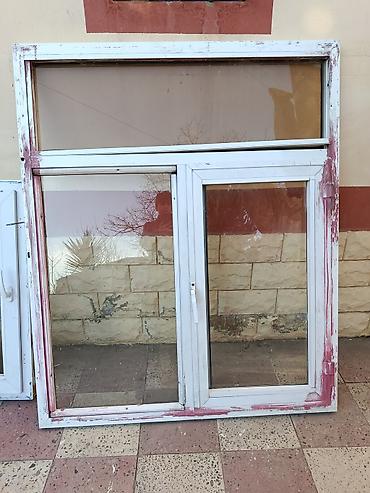 Plastik qapılar: PVC qapı və pəncərə dəsti - Material: ağ rəngli PVC profil (Pakpen — 8