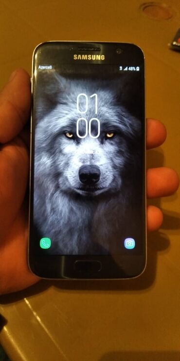 s7 edge ekran: Samsung Galaxy S7, 32 GB, rəng - Qara, Sensor