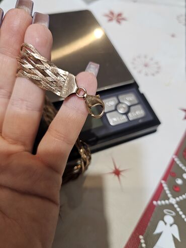 Boyunbağılar: Qızılı rəngli çoxsıralı zəncir/kolye - Material: metal ərintisi — 7