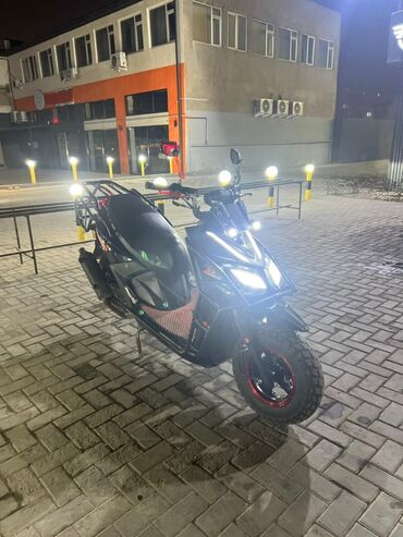 Скутеры: Скутер MANAS (чёрный), городского/полугрузового типа. Особенности и — 2