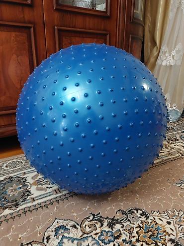 Toplar: Masaajlı fitnes/topa – mavi rəngdə, sünbüllü (reliefli) səthli — 1