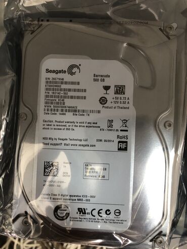 hdd kabel: Daxili Sərt disk (HDD) Western Digital (WD), 512 GB, 15000 RPM, 3.5", Yeni