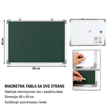 KMT Dvostrana tabla za pisanje 5202143 Dvostrana magnetna tabla