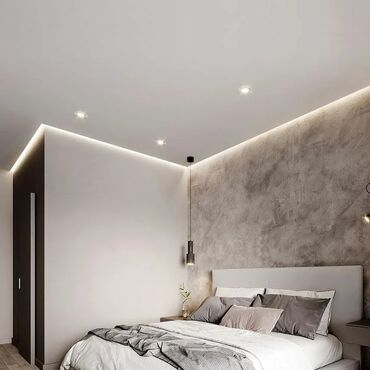 Натяжной потолок: Натяжной потолок Глянцевое, Матовое, 3D потолки Гарантия, Бесплатная консультация, Бесплатный замер — 5