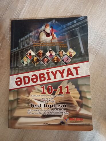 ədəbiyyat 10 pdf: Ədəbiyyat 10-11 test toplusu.Əla vəziyyətdədir tər təmizdir.Həzi