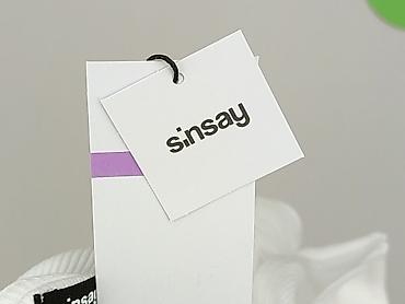 bluzki basic białe: Sinsay, Top damski, rozmiar M — 6