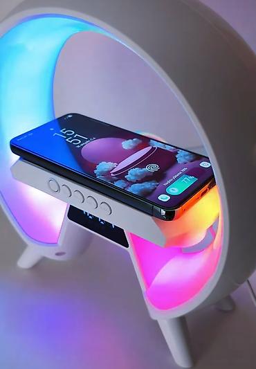 luc saatlar: LED Wireless Charging Speaker G600 - 15W RGB LED işıqlandırma — 3
