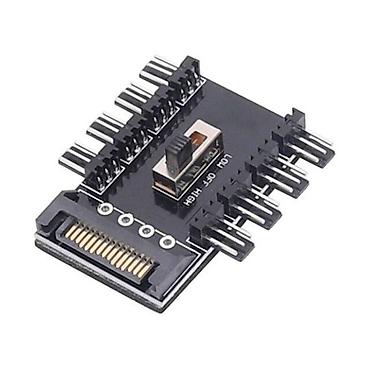 восемь: Разветвитель NNC FAN HUB SATA на 8 3PIN вентиляторов КОНТРОЛЛЕР — 2