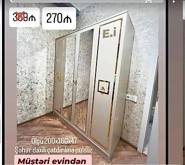 ucuz divanlar: Üç qapılı paltar şkafı - Ölçü: 200 x 160 x 47 sm - Dizayn: İki ədəd — 1