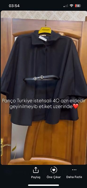 qar geyimi: Panco Turkiye istehsali yenidir eldedir. Palto materialindadi — 2