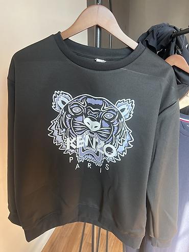 kenzo: Свитшот Kenzo Paris с фирменным тигром - Цвет: черный - Принт — 1