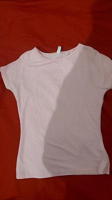 розовые мужские футболки: Açıq çəhrayı rəngdə qadın T‑shirt - Model: kısa qollu, klassik dairəvi — 1