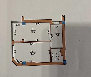 онлайн магазин: 1 комната, 45 м², Золотой квадрат Элитка, 2 этаж, Евроремонт — 7