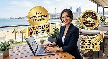 online makler vakansiya: Uzaqdan işləmə üzrə onlayn fürsət – azad qrafiklə gəlirinizi artırın! — 1