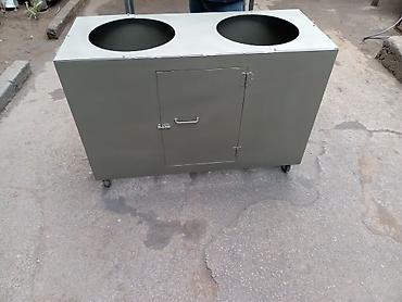 Tullantı qabları: İki bölməli metal tullantı qutusu korpusu - Material: qalın metal — 4