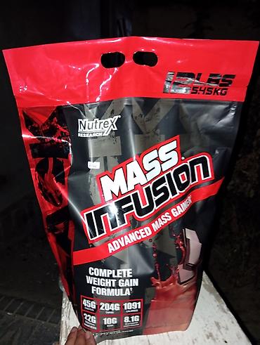 Гейнер Nutrex Research Mass Infusion, 12 lbs (5,45 кг), шоколад -