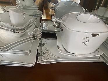 Qab-qacaq və mətbəx ləvazimatları: Çay dəsti, rəng - Ağ, 6 nəfərlik, Türkiyə — 5